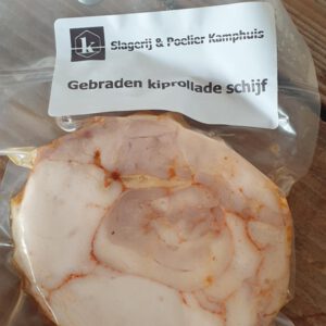 Kip K Gebraden kiprollade schijf