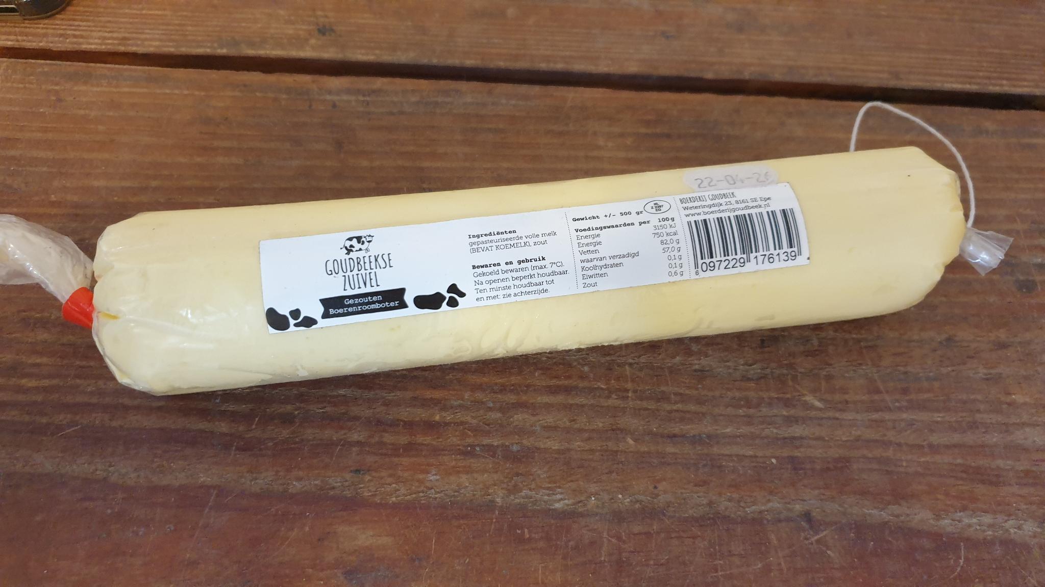 Roomboter gezouten (500 gram)